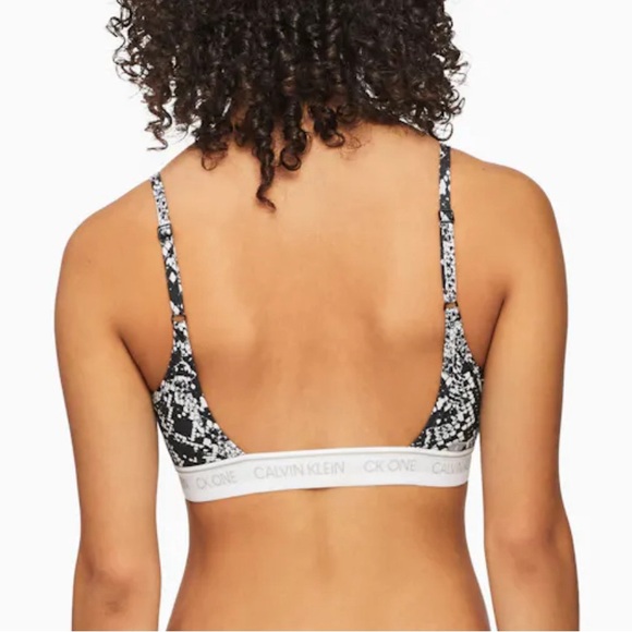 Calvin Klein CK ONE BLACK RATTLE SNAKE BRALETTE- Brand New With Tags - Picture 4 of 8